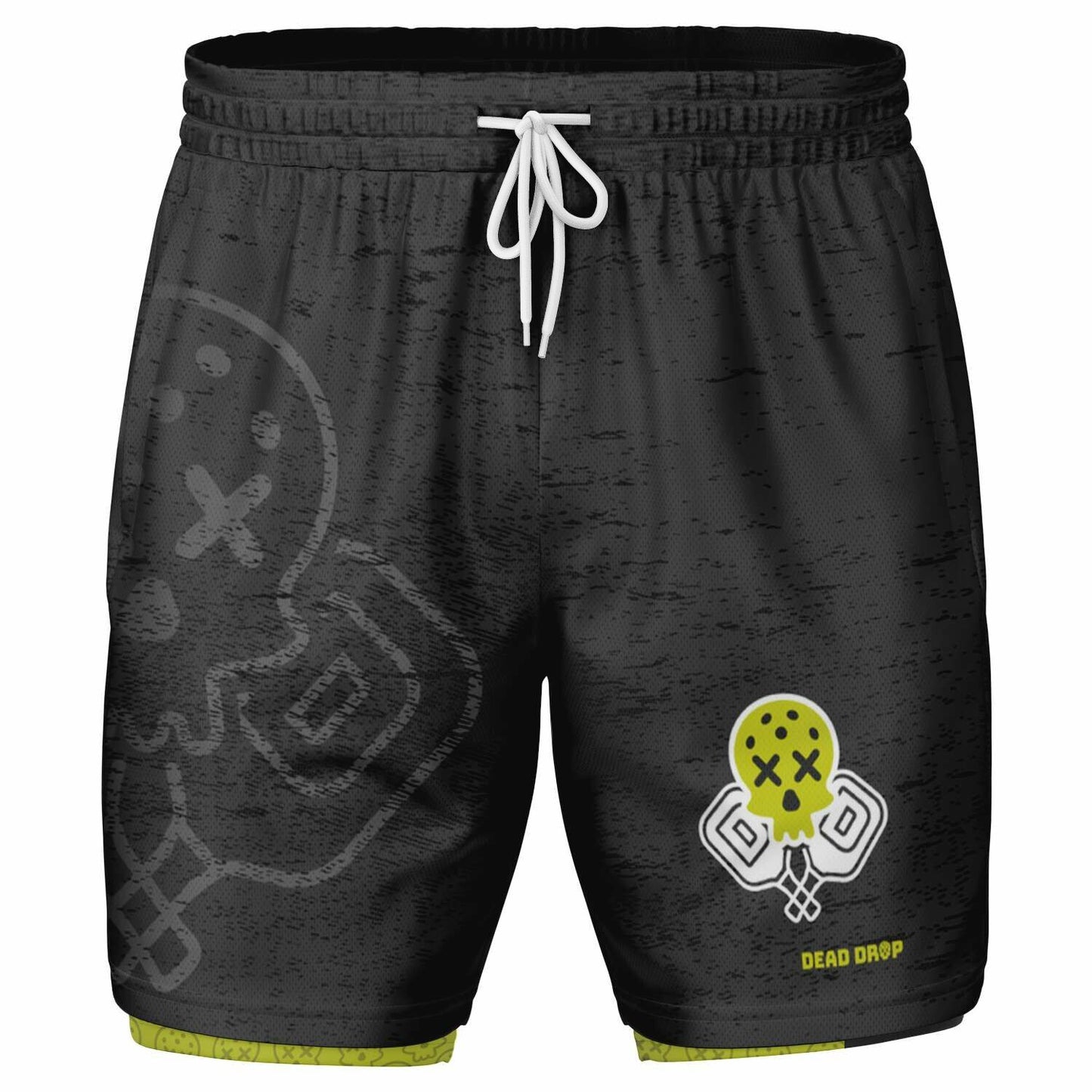 Dead Drop Pickleball Men's 2-in-1 Shorts - Charcoal