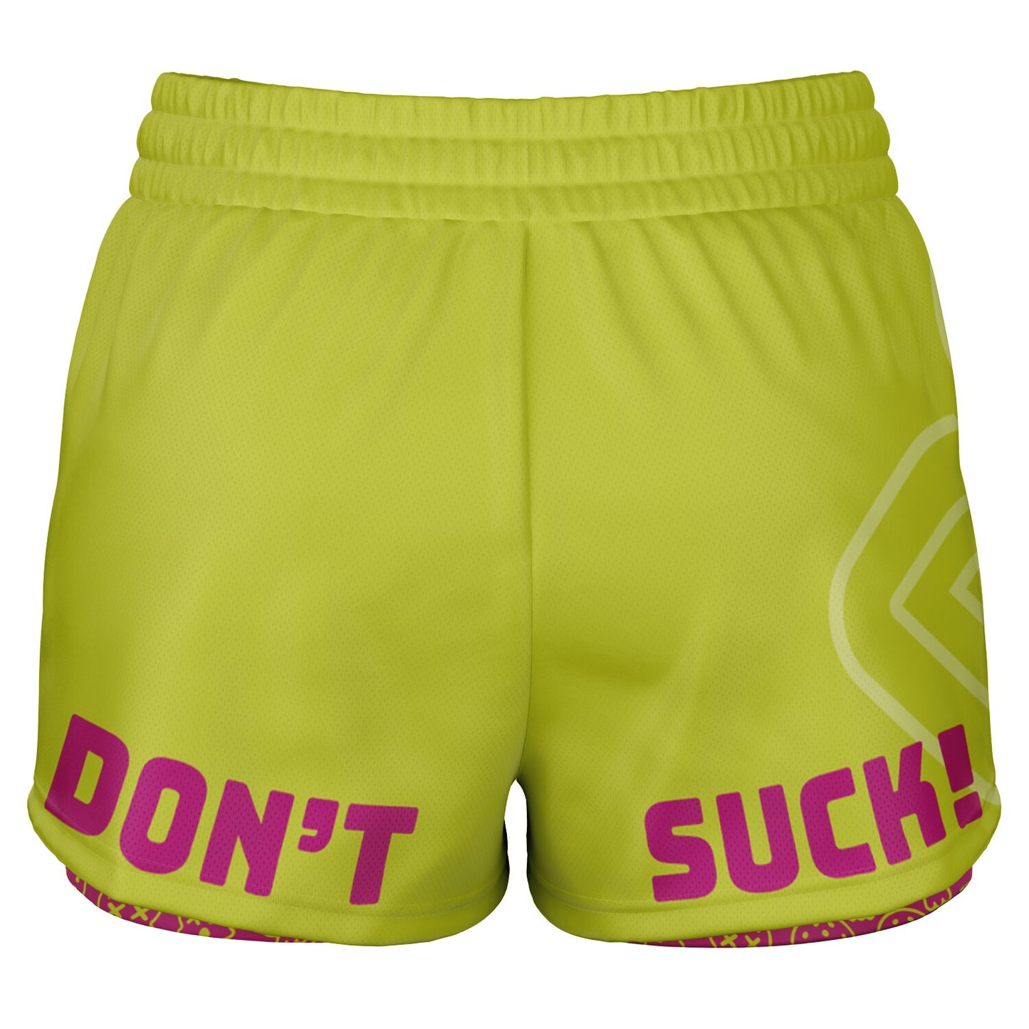 Dead Drop Pickleball Women's 2-in-1 Shorts - Yellow