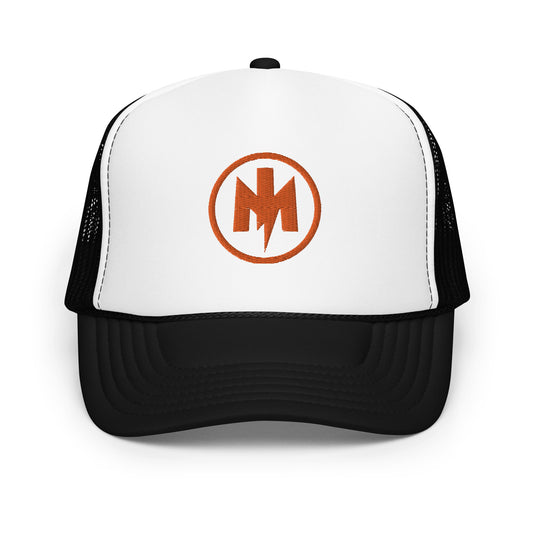 MotoIconic M logo foam trucker hat