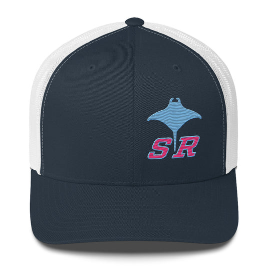 Silver Rays SR Logo Side Embroidered Trucker Cap