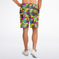Dead Drop Pickleball Bright Camo Athletic Long Shorts