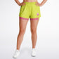 Dead Drop Pickleball Women's 2-in-1 Shorts - Yellow