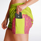 Dead Drop Pickleball Women's 2-in-1 Shorts - Yellow