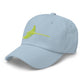 Silver Rays - Bright Yellow Ray Dad hat