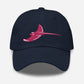 Silver Rays Hot Pink Ray Embroidered Dad hat