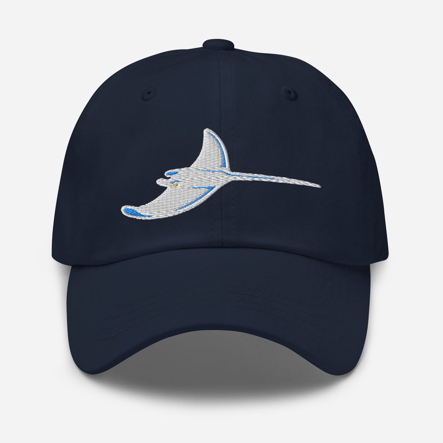 Silver Rays White Ray Embroidered Dad hat