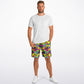 Dead Drop Pickleball Bright Camo Athletic Long Shorts