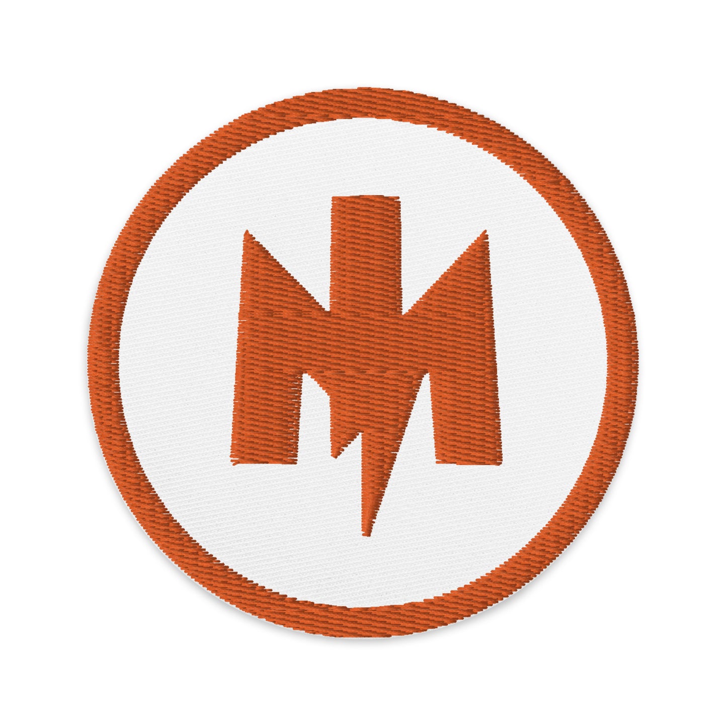 MotoIconic Circular M-Lightning Logo Embroidered patches