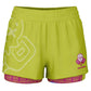 Dead Drop Pickleball Women's 2-in-1 Shorts - Yellow