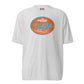 Fresh Bait Fishing Co. Blue & Orange Logo performance crew neck t-shirt