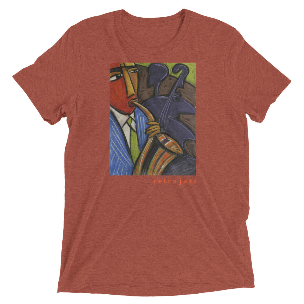 Retro Jazz Super Soft Tri-Blend Short sleeve t-shirt