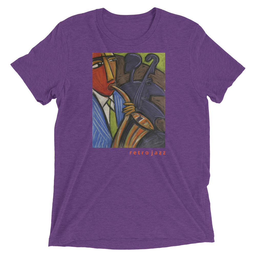 Retro Jazz Super Soft Tri-Blend Short sleeve t-shirt