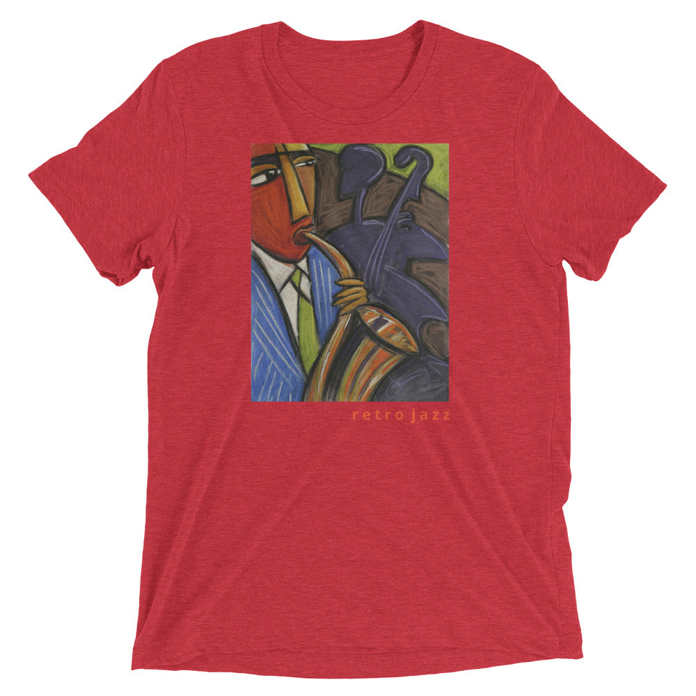 Retro Jazz Super Soft Tri-Blend Short sleeve t-shirt
