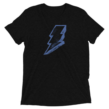 Blue Lightning Bolt Super Soft Tri-Blend Short sleeve t-shirt
