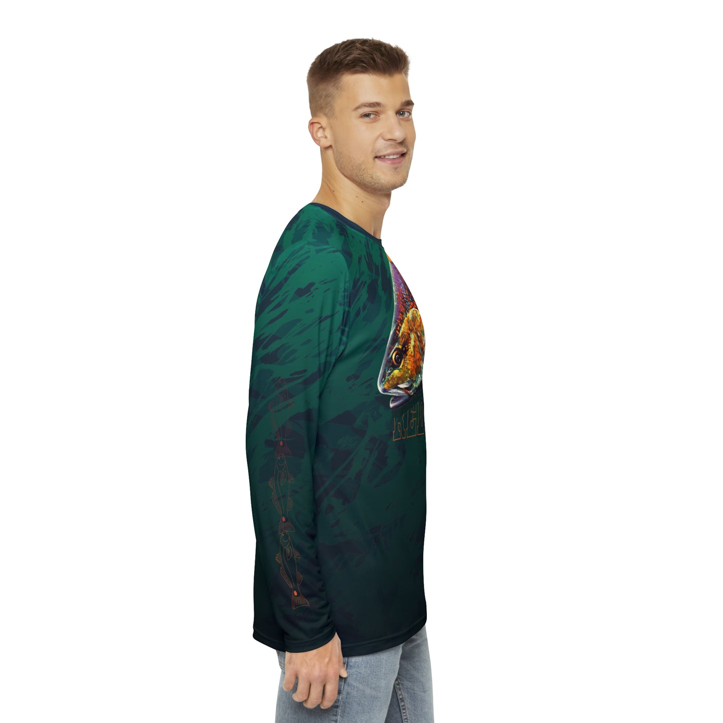 Redfish Men's Long Sleeve Shirt (AOP)