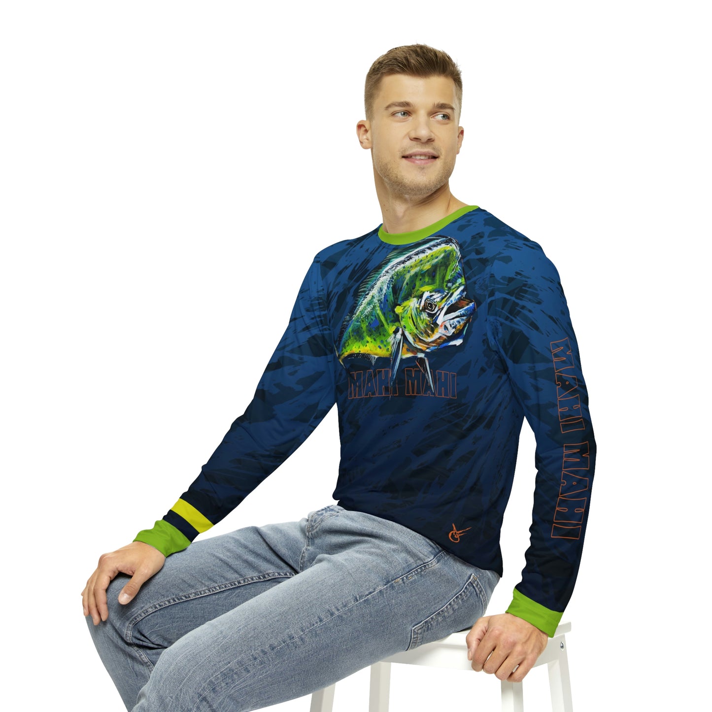 Mahi Mahi Men's Long Sleeve Shirt (AOP)