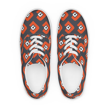 Men’s lace-up canvas shoes - Jacoby Creative Pattern