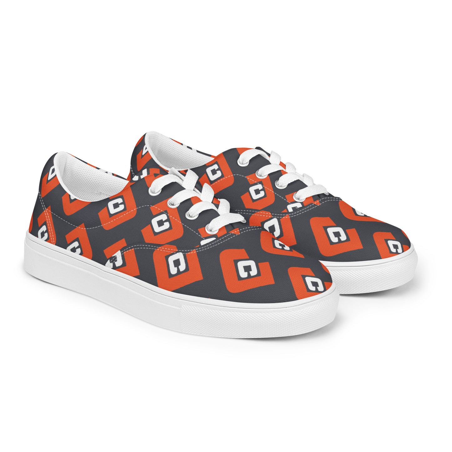 Men’s lace-up canvas shoes - Jacoby Creative Pattern