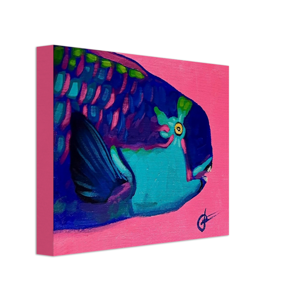 "parrotfish4" Print on Canvas