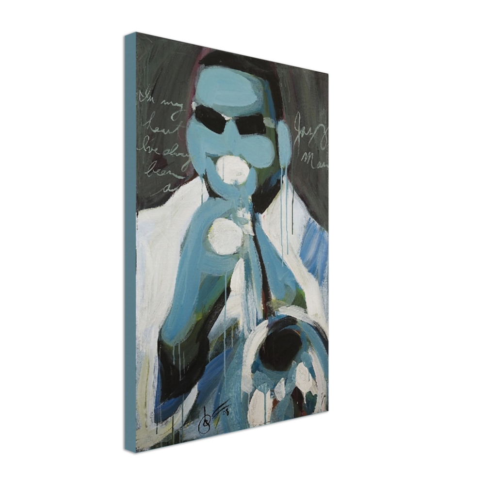"jazz man" 16" x 24" Print on Canvas