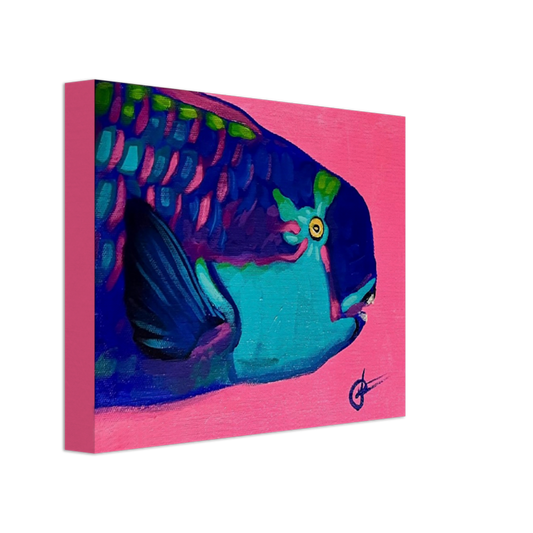 "parrotfish4" Print on Canvas