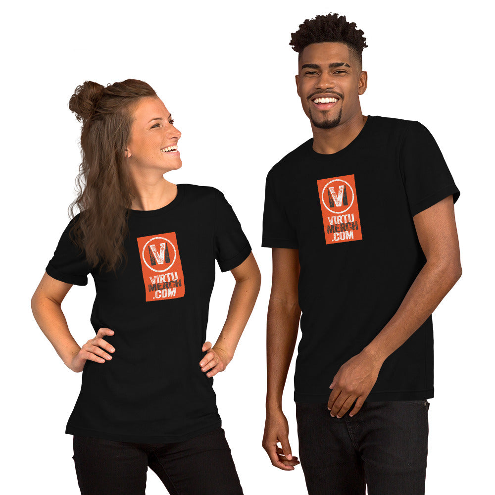 Unisex t-shirt - VirtuMerch Orange Block