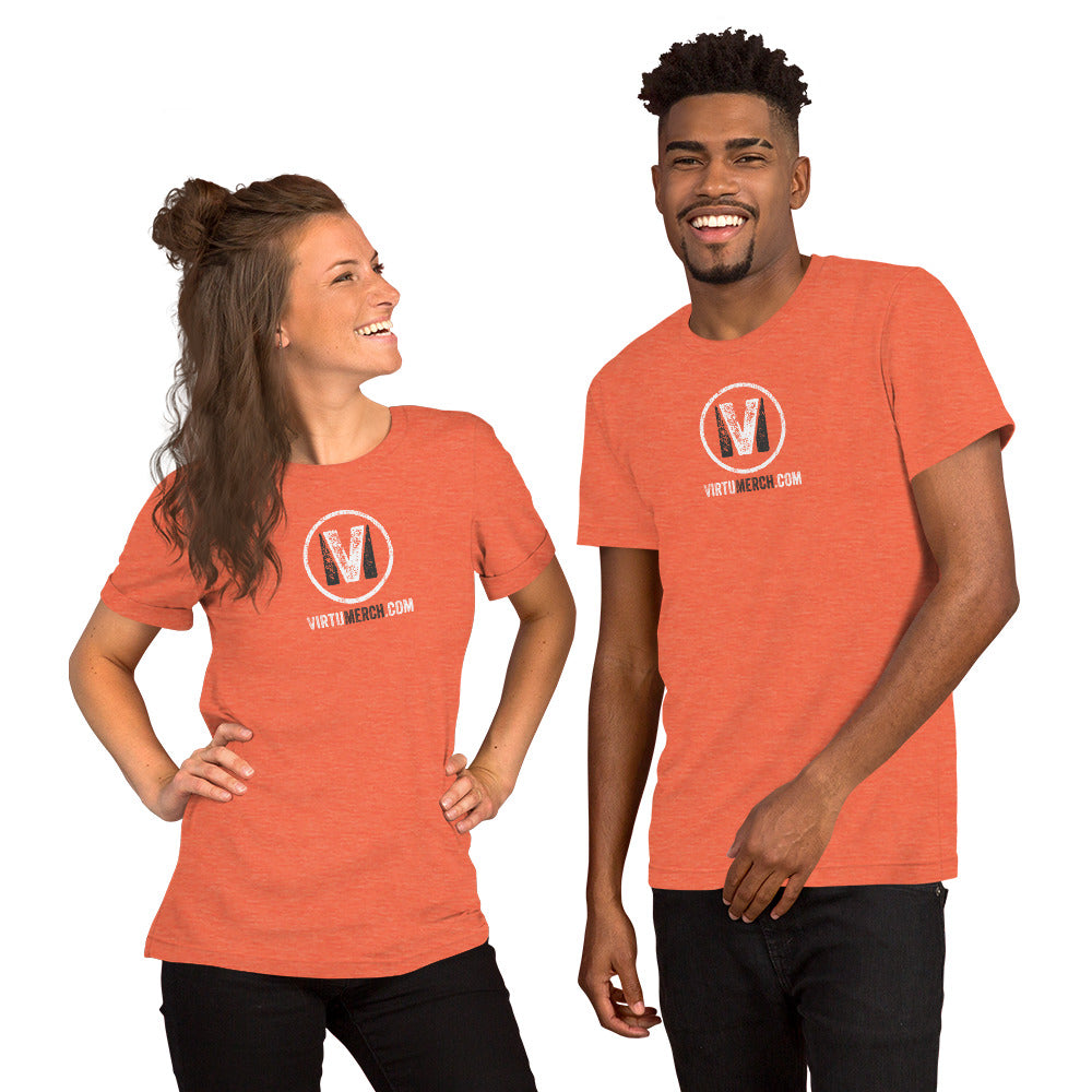 Unisex t-shirt - VirtuMerch Logo - Orange