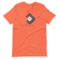 Unisex t-shirt - Jacoby Creative Logo on Orange