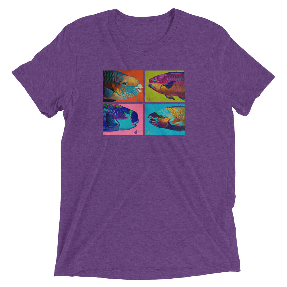 Super Soft Tri-Blend Short sleeve t-shirt - Parrotfish