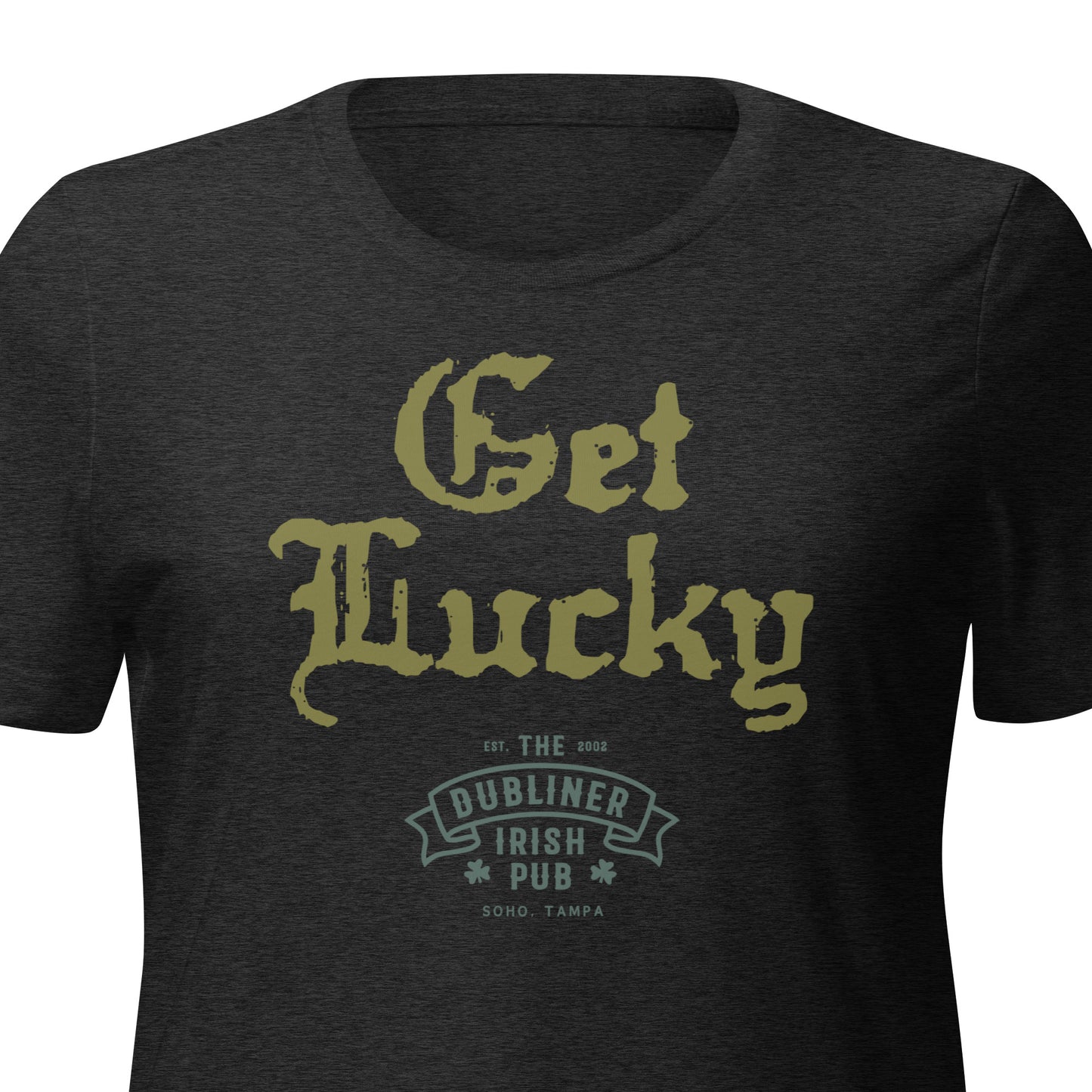 The Dubliner Irish Pub - Get Lucky - Women’s relaxed tri-blend t-shirt